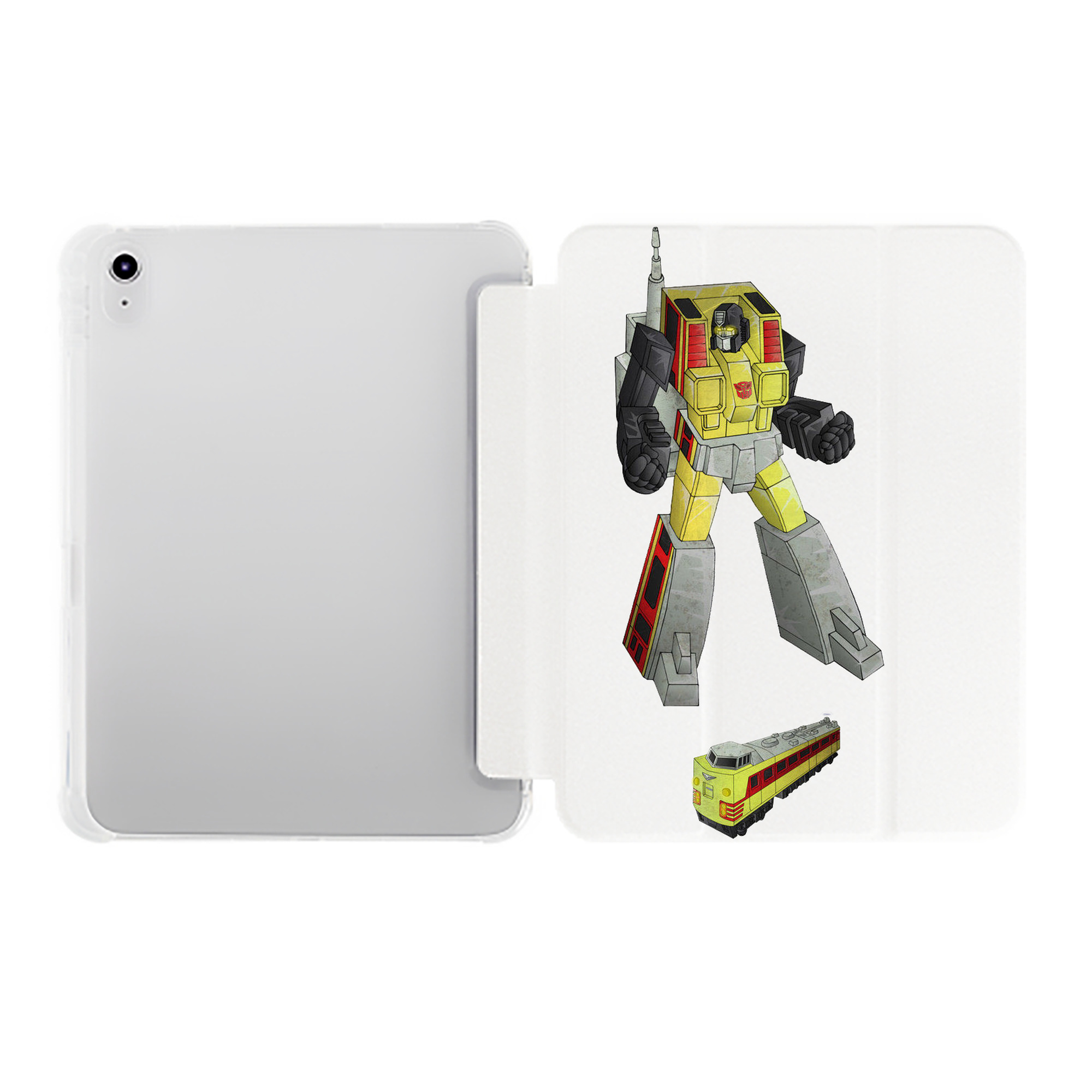 （画像用）  IPad ケース ペン収納付き 三つ折りスタンド PUレザー×シリコン 対応機種9.5/10.5/10.9インチ